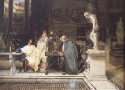 Alma-Tadema, Sir Lawrence A Roman Art Lover (mk23) oil painting artist